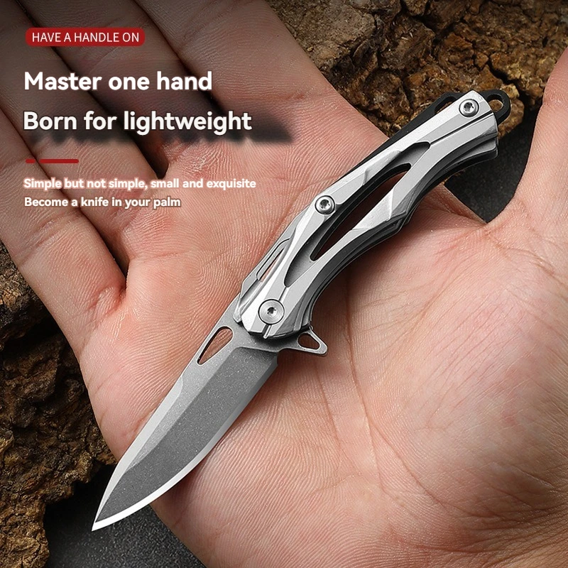 Outdoor Knife Mini Knife Stainless Steel Folding Knife Portable Key Knife Portable Multi purpose Knife