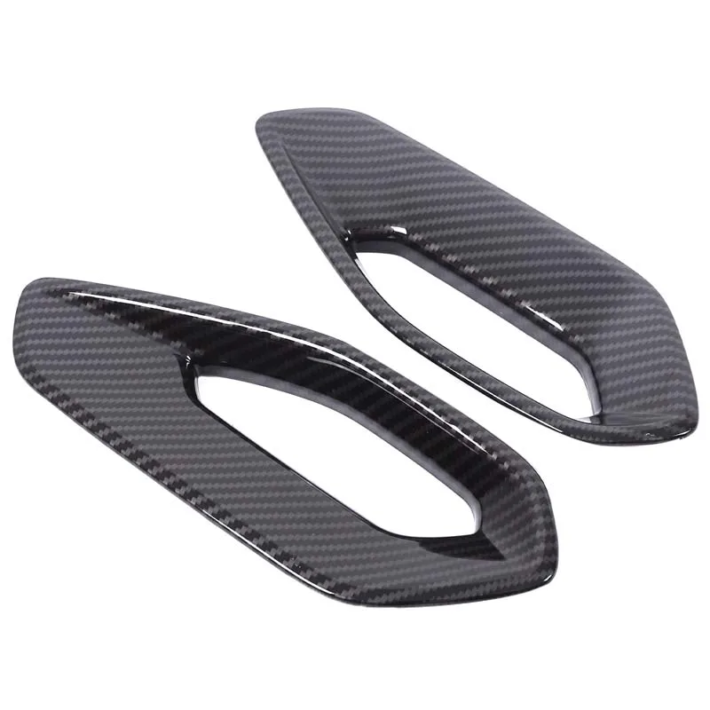 Para Nissan Frontier 2022-2025 ABS fibra de carbono compartimento central para coche reposabrazos cubierta protectora lateral embellecedor Interior accesorios para coche