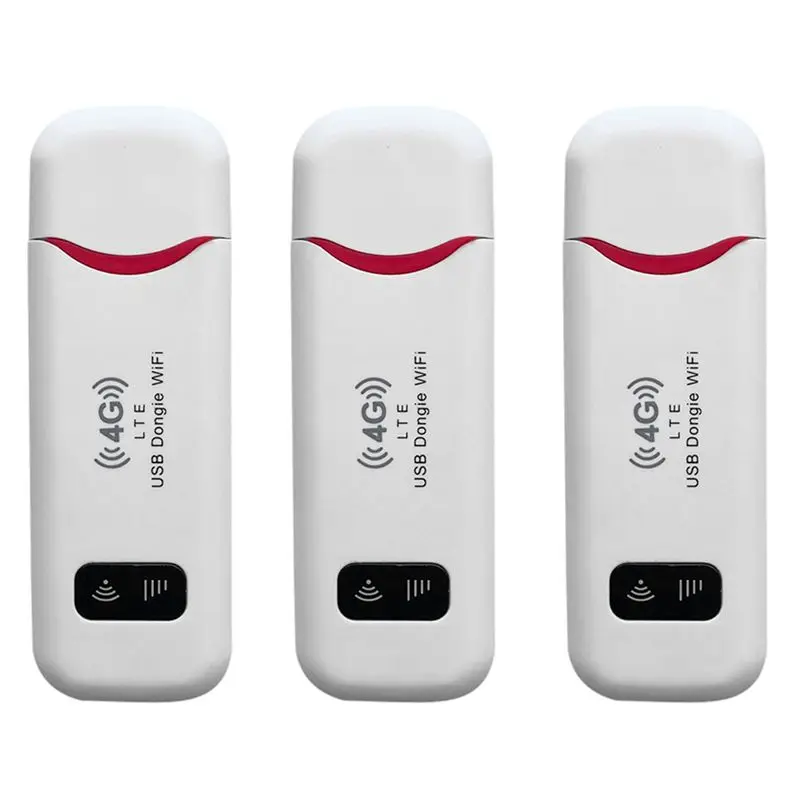 

Exquisite-3X 4G LTE Wireless USB Dongle Mobile Hotspot 150Mbps Modem Stick Sim Card Mobile Broadband Mini 4G Router For Car Offi