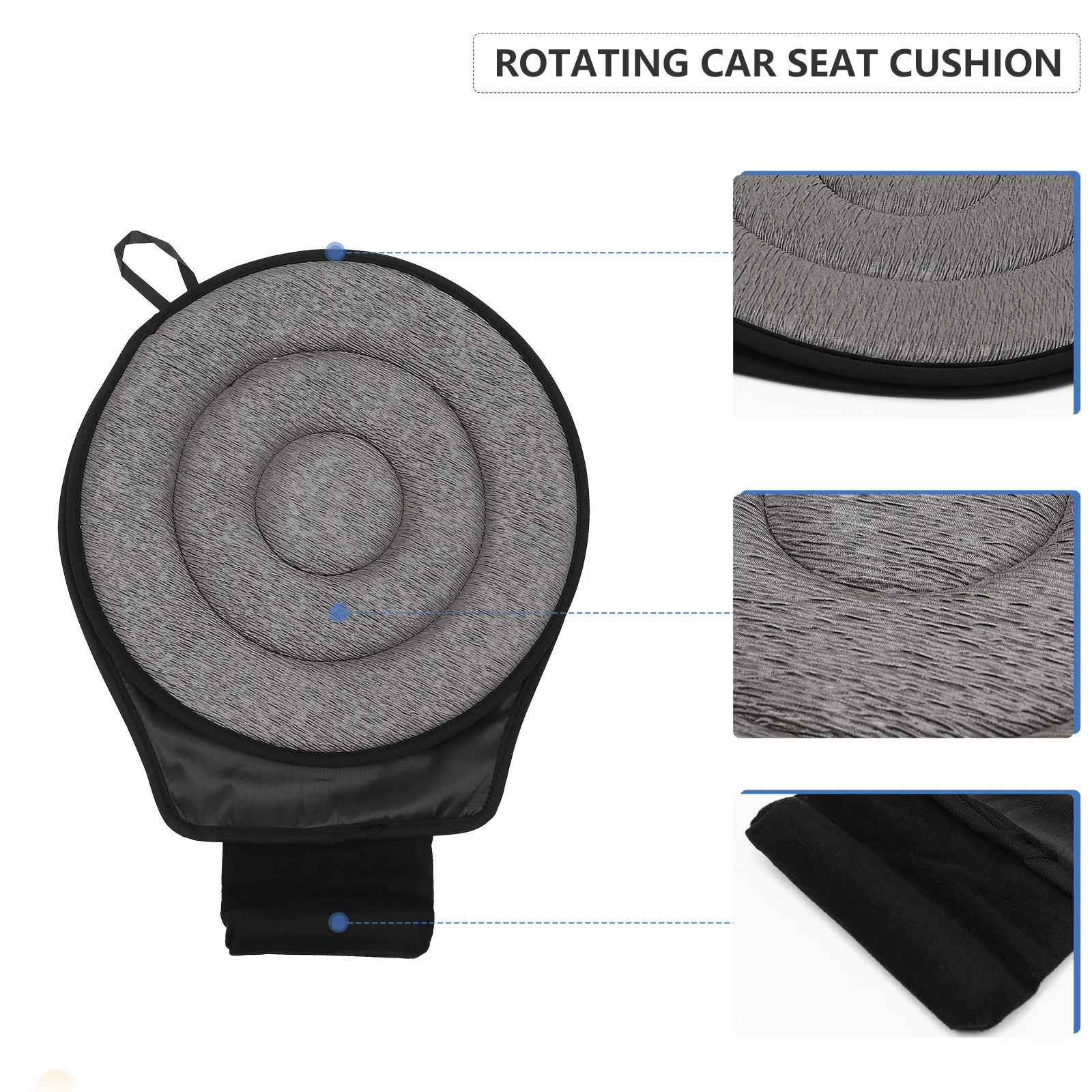 

Rotating Cushion Lightweight Non-Slip Swivel Car Seat Pad For Chair Vehicle Use Reusable Portable Car Seat Cushion Automotive