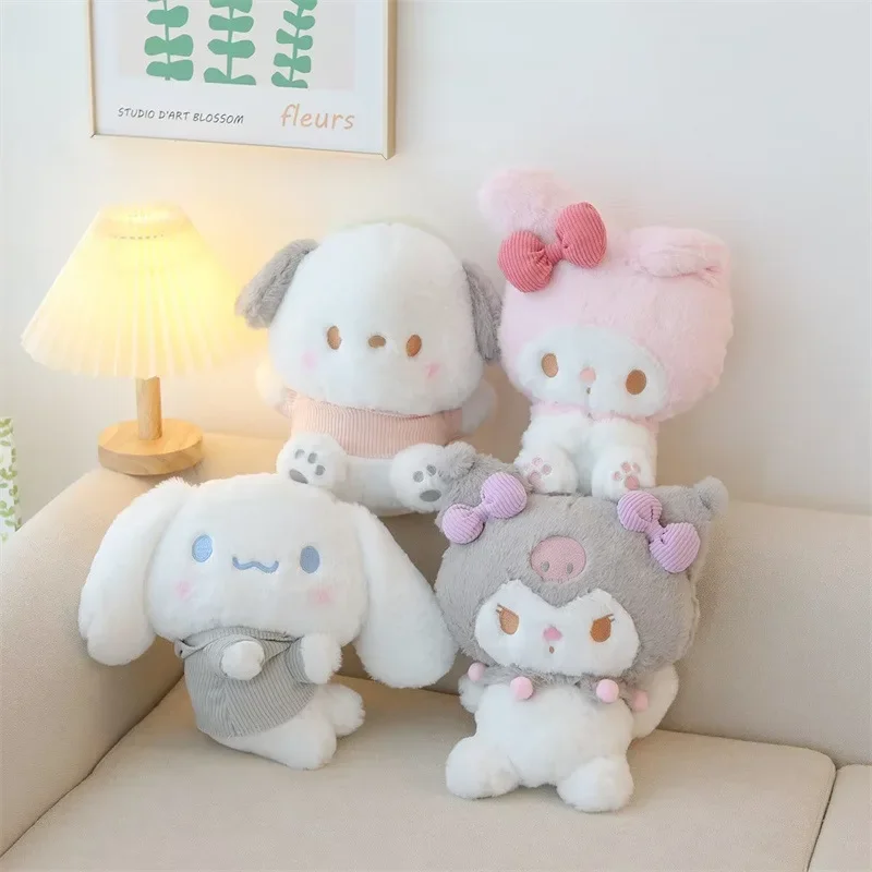 

Sanrio Cinnamoroll My Melody Kuromi Pochacco Plush Doll Toys Cute Lie Down Series Stuffed Plushie Pillow Kids Toys Xmas Gift