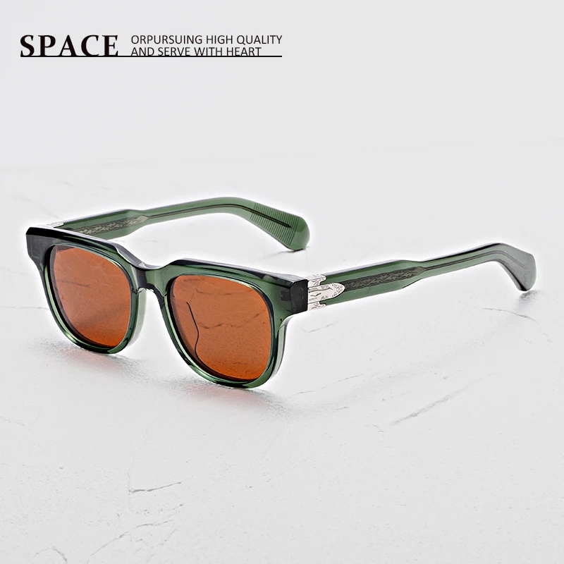 303lX Tortoiseshell Acetate Fashion Sunglasses Men new retro personality Women UV400 Classic sunglasses can be engraved LOGO