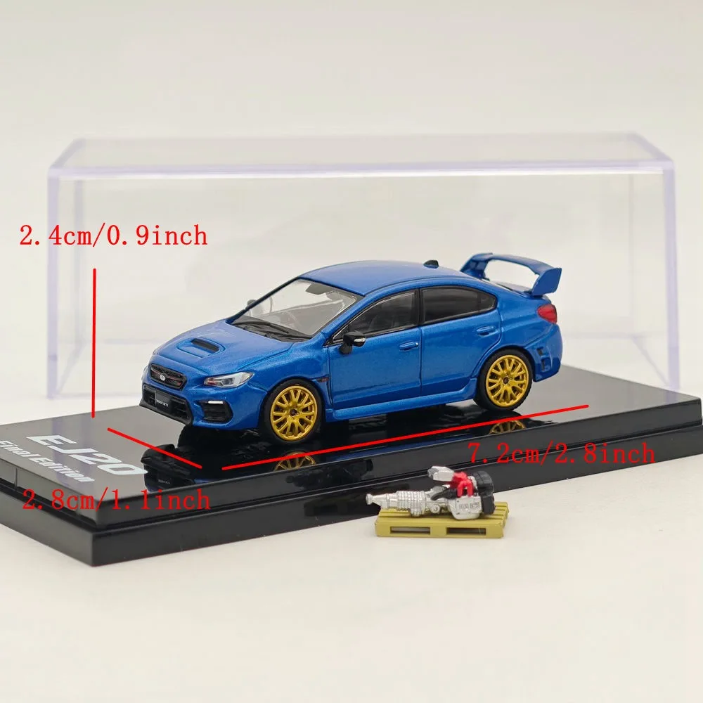 1/64 Scale Subaru Impreza WRX STI EJ20 Alloy Car Model Collection Ornaments