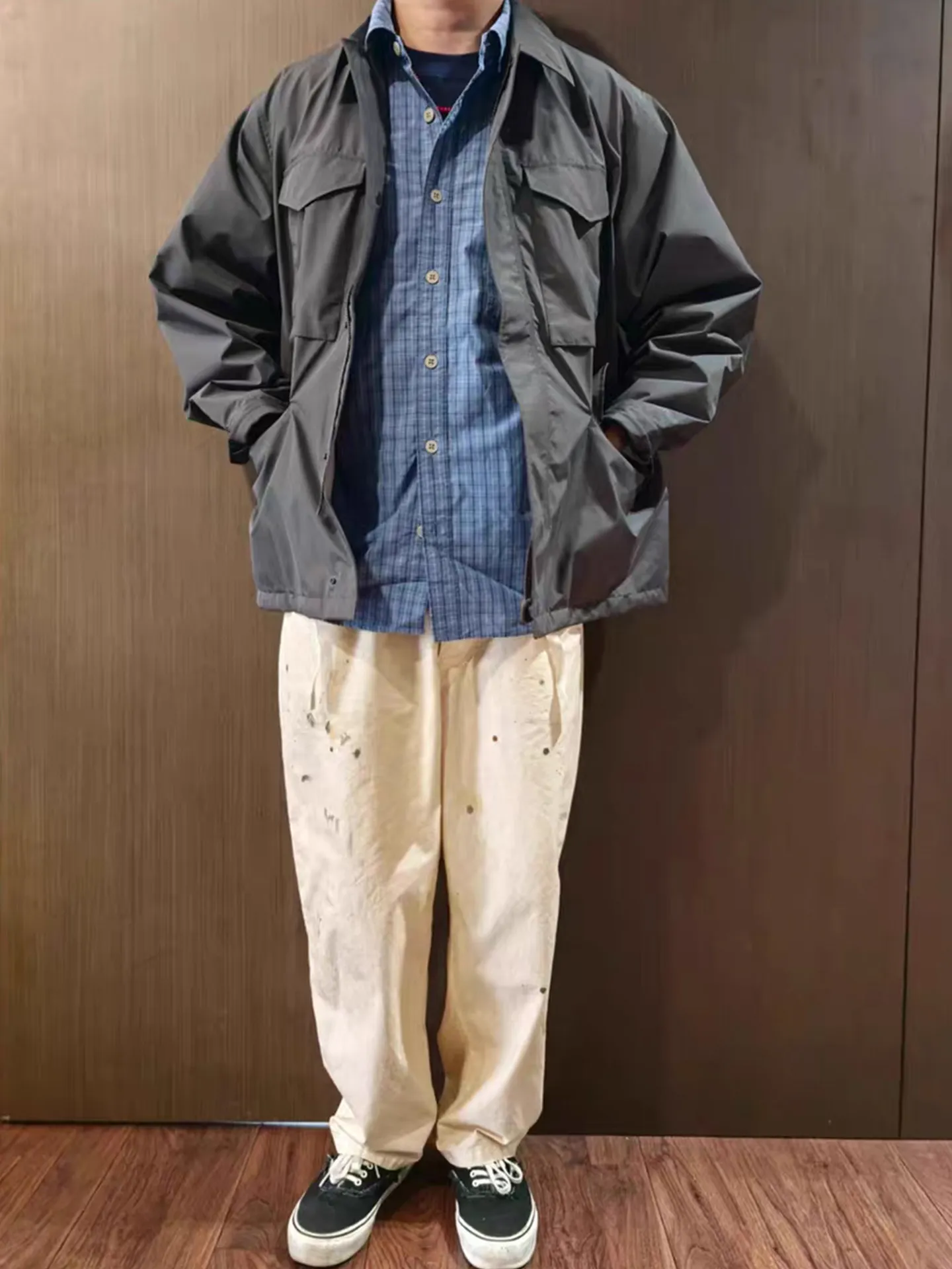 

Japan Style MADNESS NANAMICA Windproof and Waterproof Multi Pocket Submachine Jacket for Men Coats