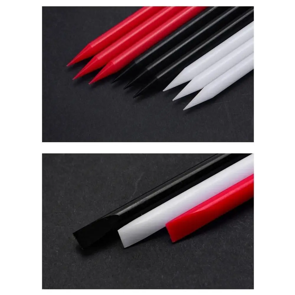 Penna per la pulizia del quadrante dell'orologio in plastica Rimozione della polvere Bastone per la pulizia dell'orologio professionale Pulizia del movimento Strumento di riparazione dell'orologio a doppia testa