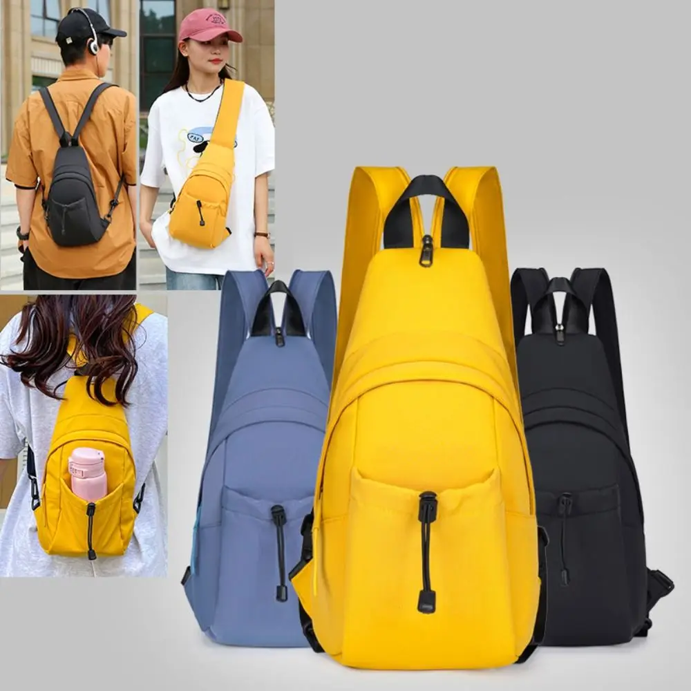 Portability Multifunctional Chest Bag Adjustable Shoulder Strap Multi-pocket Men's Backpack Oxford Cloth Large Capacity