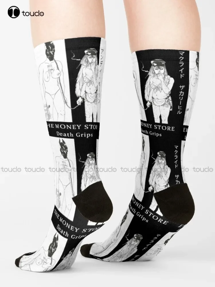 The Money Store Design Socks Men Athletic Socks Christmas Gift Unisex Adult Teen Youth Socks Custom 360° Digital Print Women Men