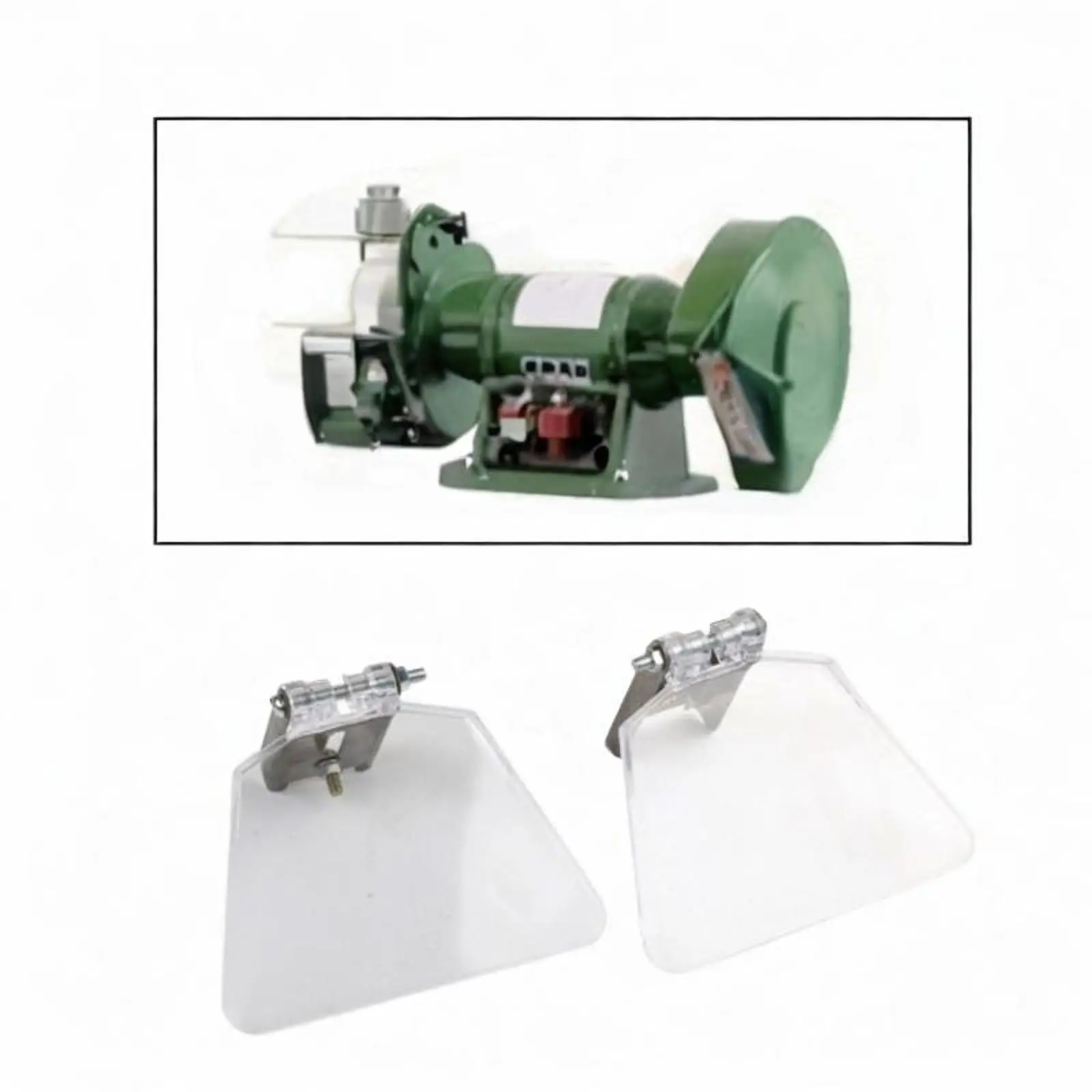 

2 Pieces Eye Shields for Bench Grinder Bench Grinder Guard Professional Safe Guard Plate Power Tool Accessories Grinder Shield