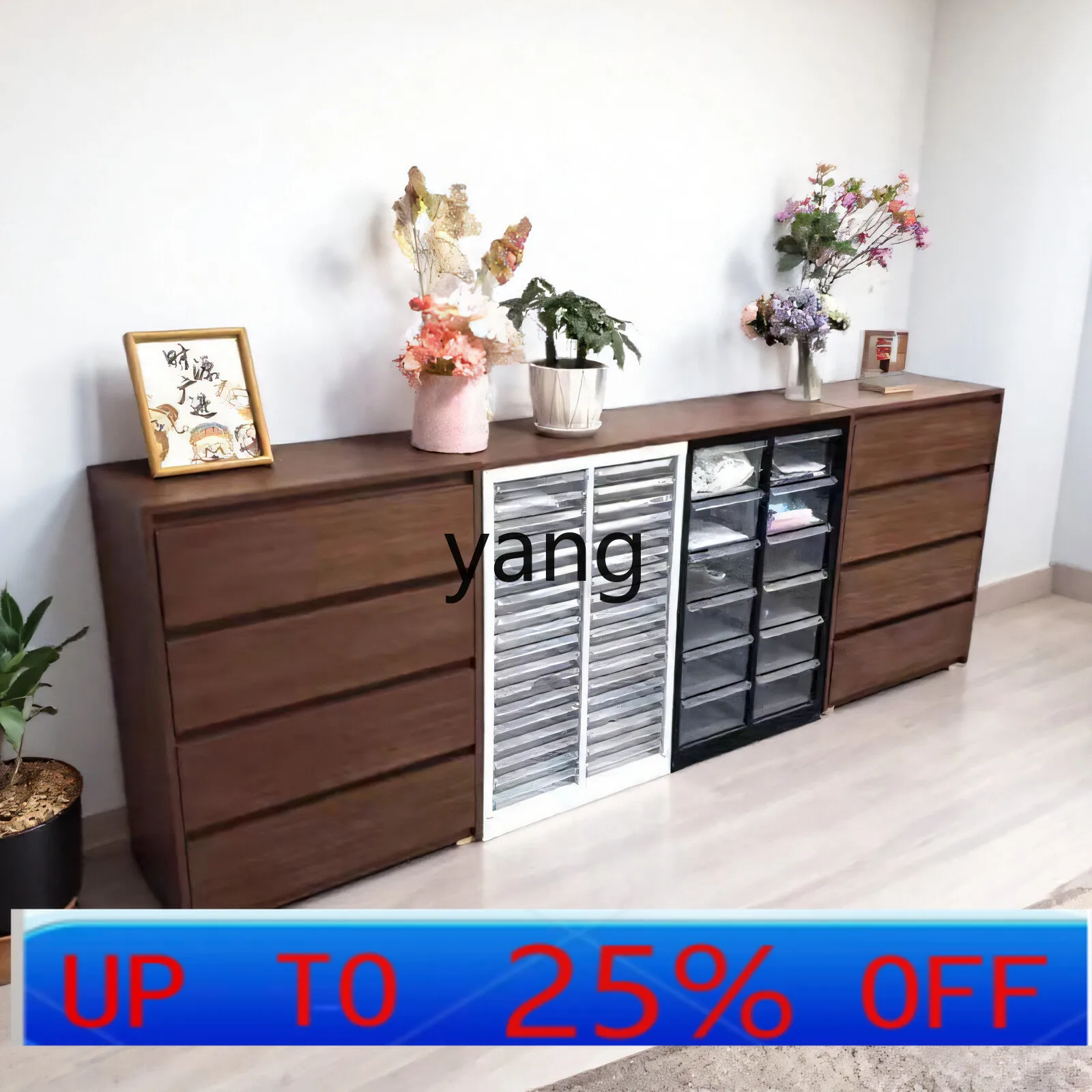 Ltt solid wood medieval manicure cabinet display storage cabinet nail polish glue cabinet storage floor