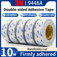 3M 9448A Double-sided Adhesive Tape - Ultra-thin, High Adhesion, Handmade DIY Fixing, Seamless, White Tape