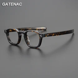 Vintage Acetate Eyeglasses Frame Men 2023 New Prescription Myopia Glasses Frame Women Retro Japan Luxury Brand Designer Eyewear