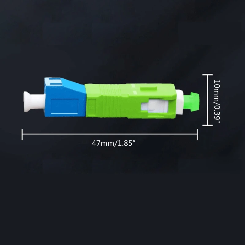 Single 9/125 for APC Male to UPC Female HybridOptical Fiber Adapter tor, Pigtail Flange Coupling Conve