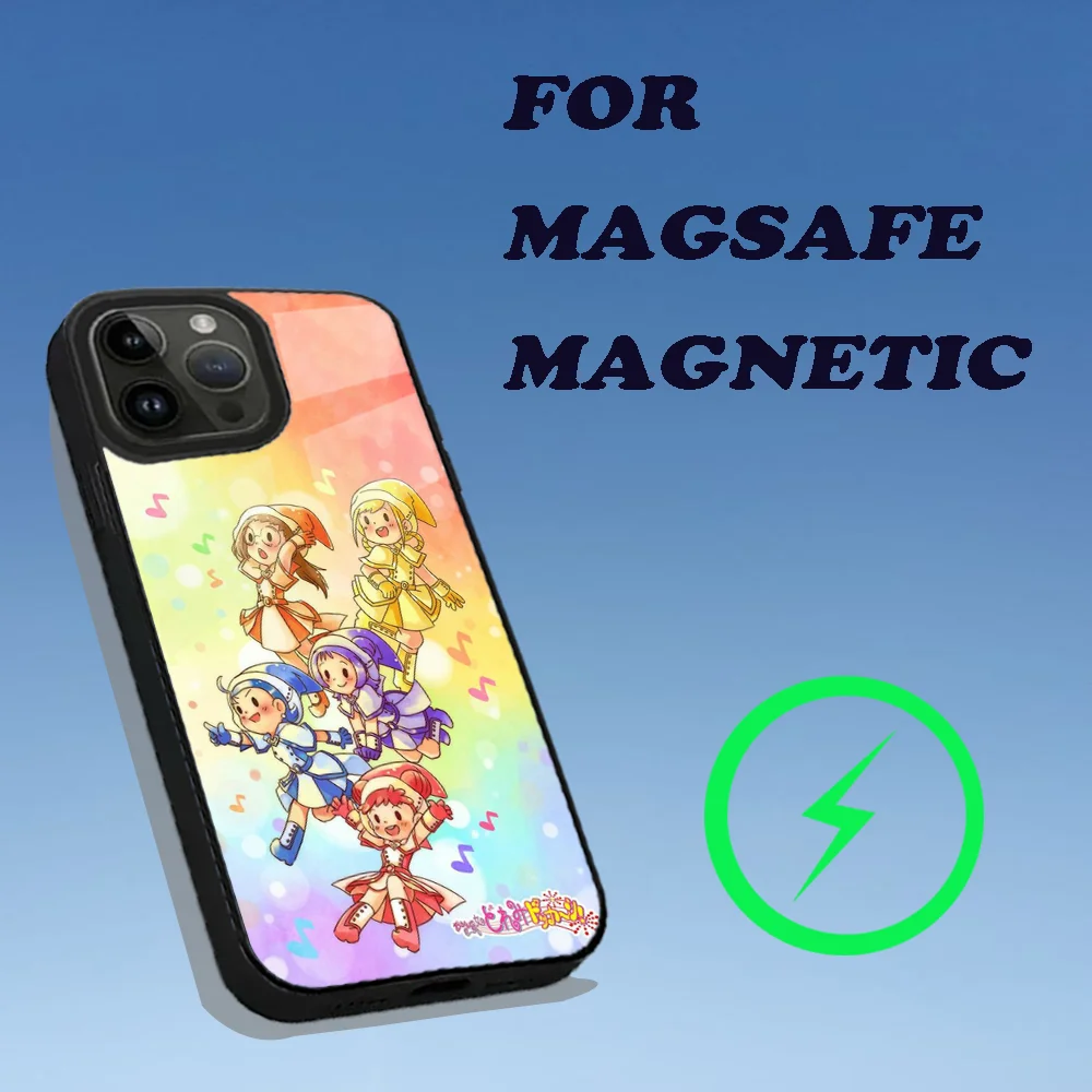 Magical D-DoReMi Anime Phone Case For iPhone 16,15,14,13,12,11,Plus,Pro,Max Mini Magsafe Magnetic Wireless Charging