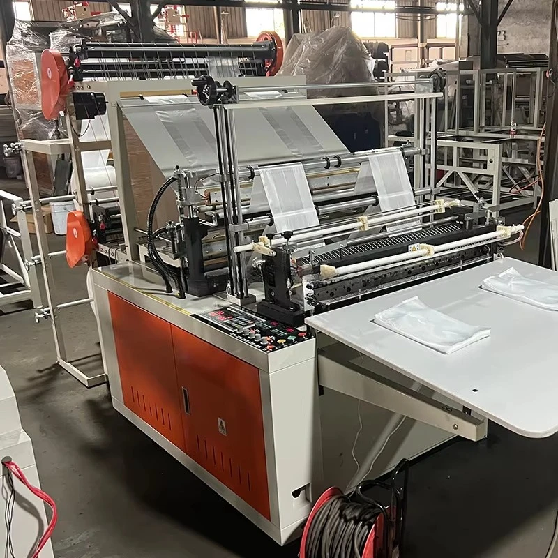 HDPE LDPE PE Plastic Nylon Bags Welding Cutting Machine for Shopping Flat Bag