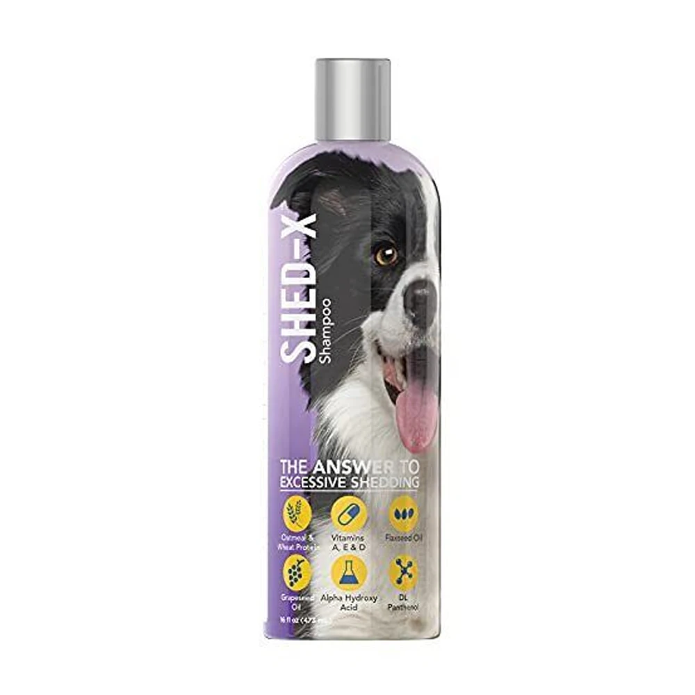 Shed-X Shed Control Shampoo For Dogs Cats, Reduce Shedding Clean, Release Excess Hair, Exfoliate Nourishes, Skin Coat Soft Shiny