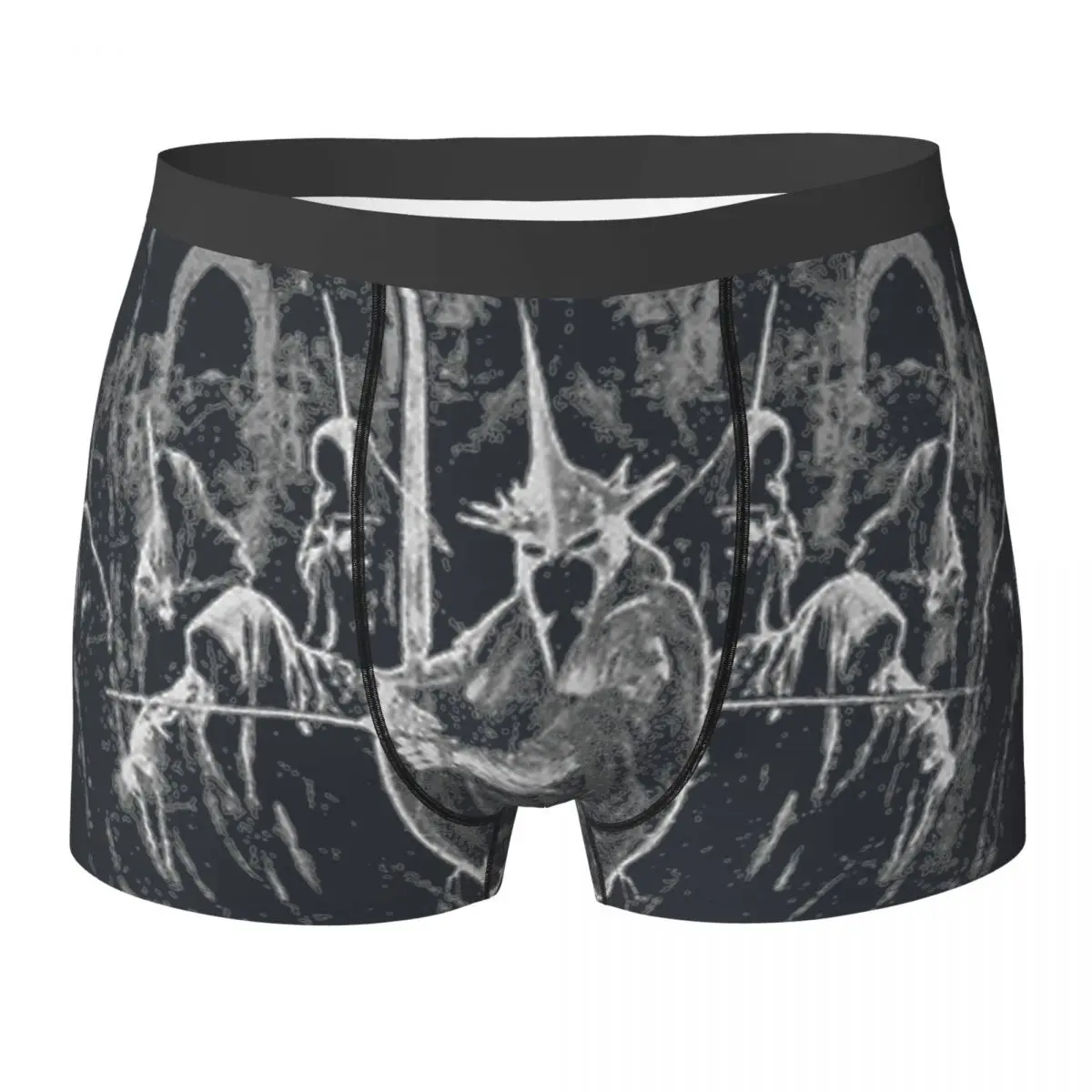 

L-Lords Of The R-Rings Underwear Dark Magic Breathable Panties Printed Boxer Brief Pouch Males Plus Size Trunk