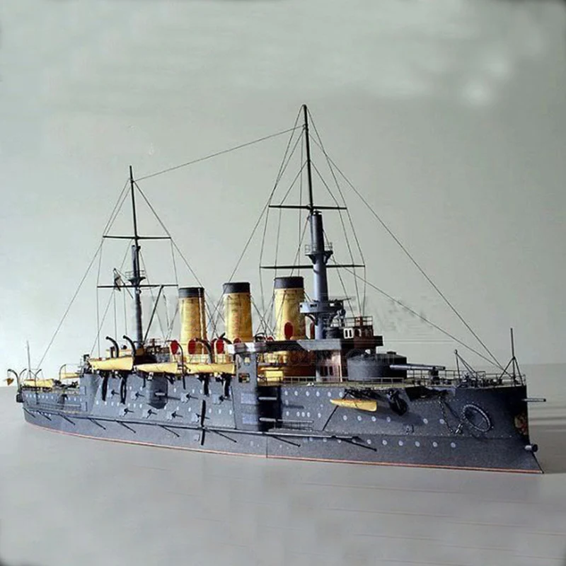 1:250 Russian Navy Oslavia Battleship Paper Model Paper Ship Model DIY Handmade Paper Craft Aldult Toy Military Model Home Decor