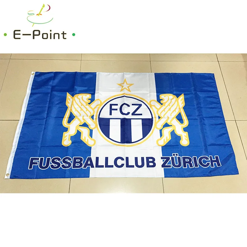 FC Zürich Flag 3ft*5ft (90*150cm) Size Christmas Decorations for Home Flag Banner Gifts