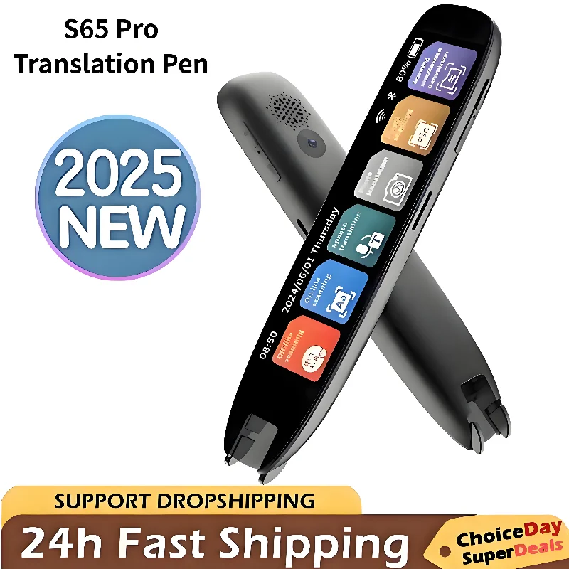 S65pro Translation Pen Scan Reader Device Text Scanning Reading Translator WiFi/BT Online Offline Photo Translate Dictionary