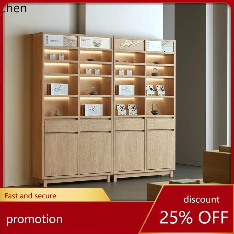 ZML New Chinese Tea Room Simple Duobao Pavilion Product Display Wall Cabinet Merchandise Cabinet Tea Set Shelf