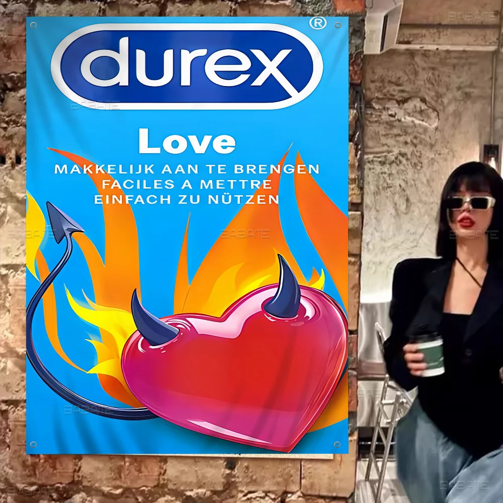 Sexy Condom Brand D-Durex Advanced Printing Commercial Advertising Flag Company Party Banner