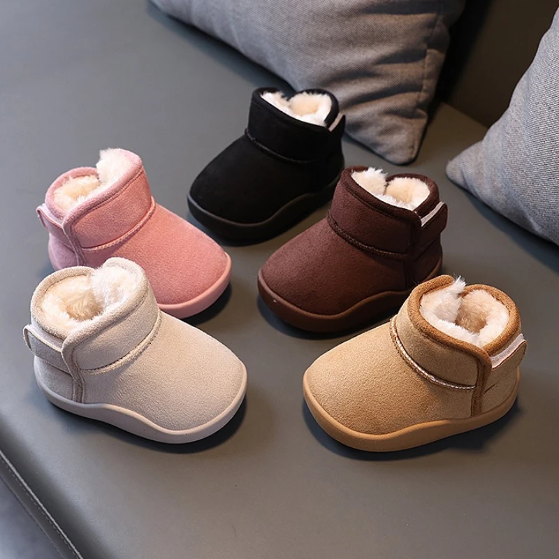 Child Cotton Snow Boot2026 New Winter Korean Edition Child Velvet Boot Fashion Girl Western Warm Soft Velvet Cotton Short Boot