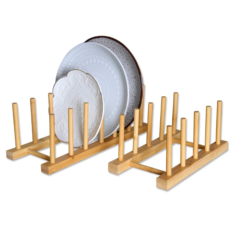 رف أطباق خشبية، حامل أطباق المطبخ، رف تجفيف الأطباق، ألواح التقطيع، رف منظم، حامل عرض متعدد الوظائف #1