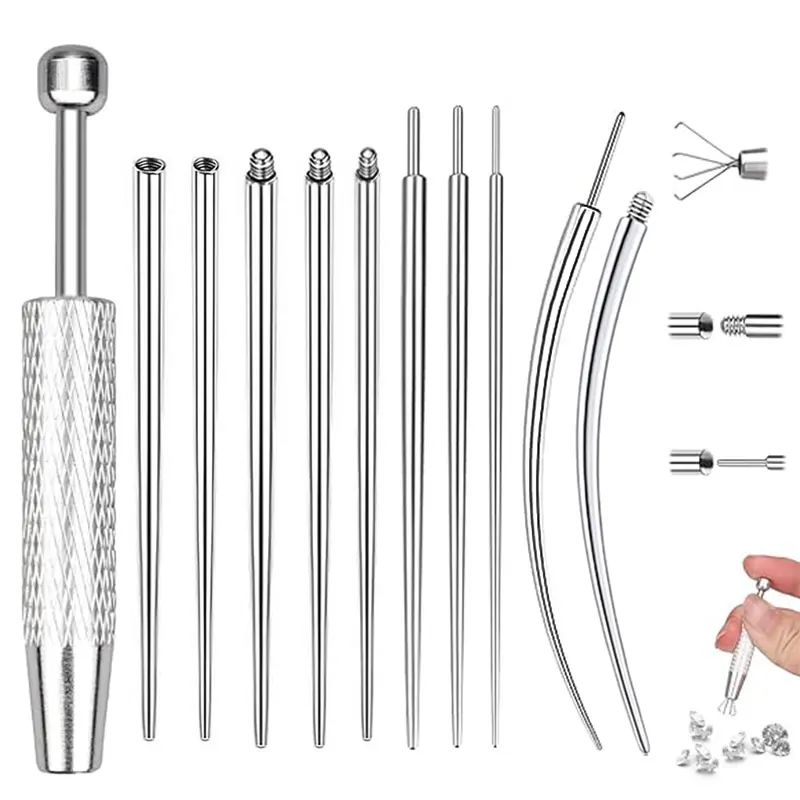 200Pcs /Lot stainless steel Guide Rod Set Multi  Straight Bend Taper In Thread Labret Nose Belly Piercing Accessories for Unive