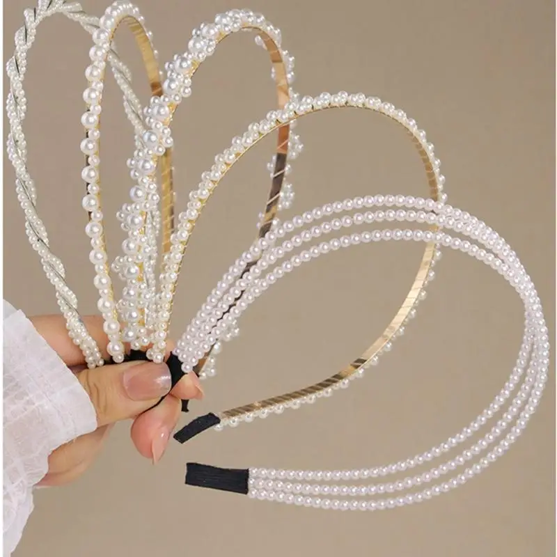 Stylish Women's Pearls Headband Enhances Any Outfit Hair Accesories Party Headwear for Special Occasion and Everyday Use