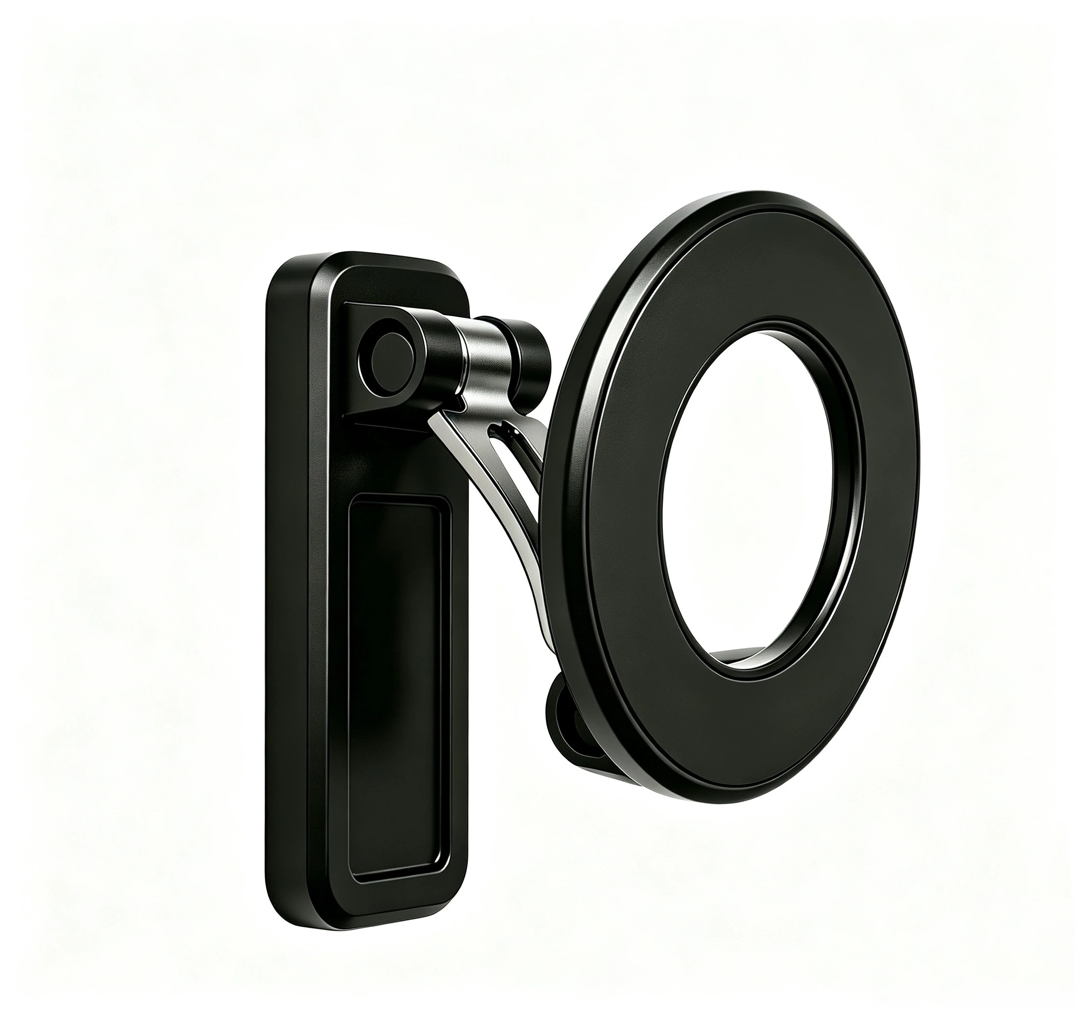 Home Gym On Wall - ที่ยึดโทรศัพท์ติดผนังแบบแม่เหล็กที่ได้รับการอัพเกรด – 360 ° ฐานแม่เหล็กคู่แบบหมุนได้สำหรับใช้ในยิมและที่บ้าน