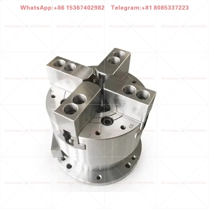 1PCS Vertical Hydraulic Chuck Hollow Three Jaw Chuck 5 6 8 10 12 Inch Drilling Milling Machine Machining Center Tool
