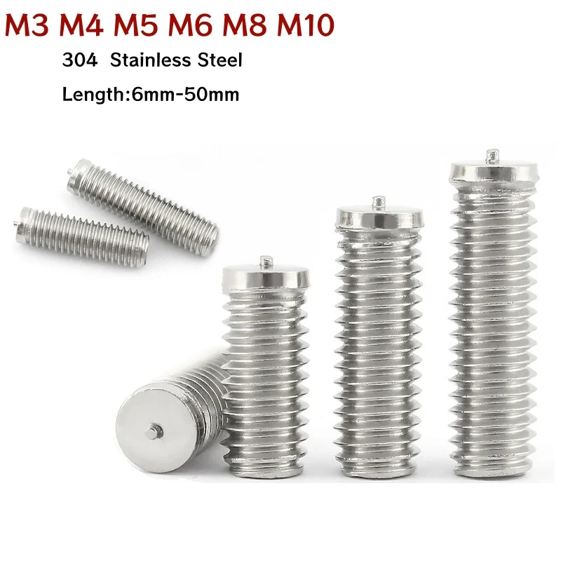 Spot Welding Screw M3 M4 M5 M6 M8 M10 Stainless Steel weld studs spot weld column Solder Point Bolt Stud For Capacitor Discharge
