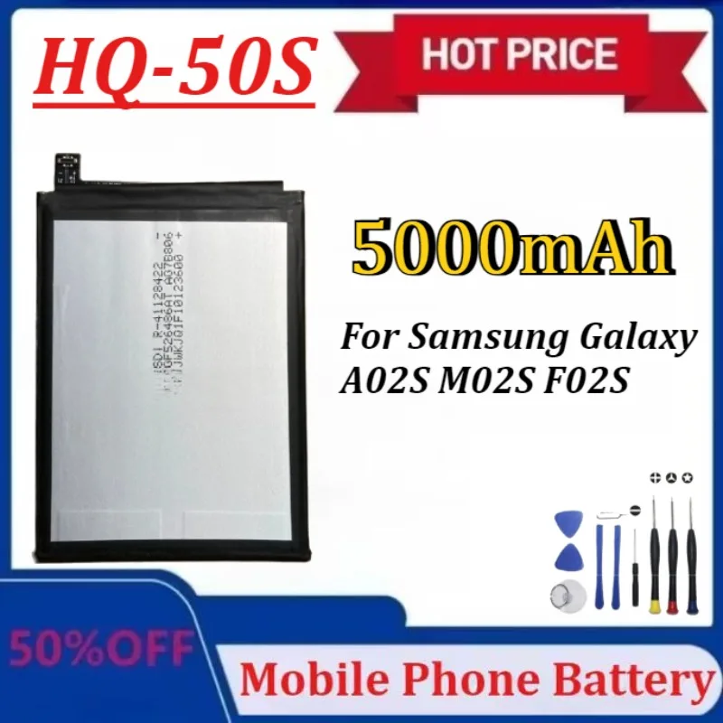 

Модернизированный сменный аккумулятор HQ-50S 5000 мАч для Samsung Galaxy A02S M02S F02S, аккумуляторы большой емкости для мобильных телефонов