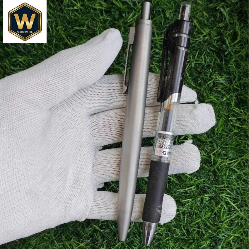 Discounted All-Metal Titanium Alloy Ballpoint Pen Office Use Black 0.5mm Refill PK LAMY 2000 Look