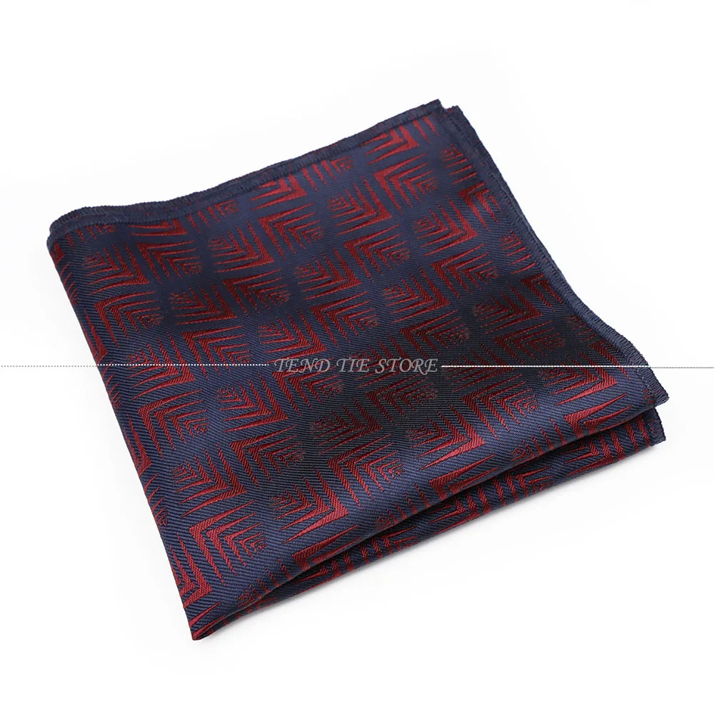 Men's Striped Floral Pocket Square for Weddings