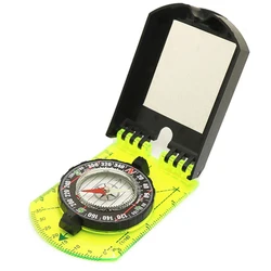 Compass Scale Map Ruler Mirror Compass with Flip Multifunctional for Outdoor Hiking Camping Survival Guiding Tool Compass