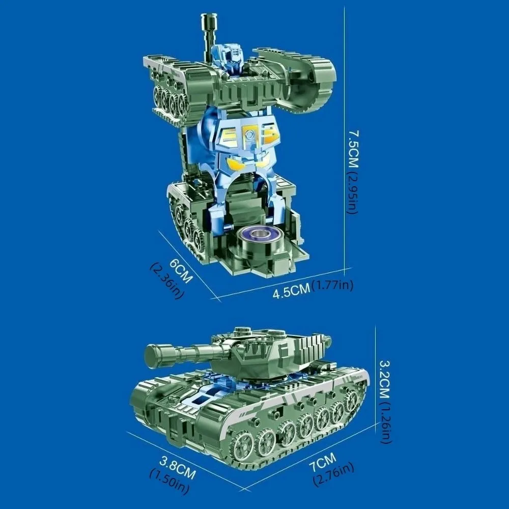 الإبداعية اليد سبينر تململ الدوران القلق الإغاثة الحسية لعبة مشوهة الدبابات روبوت ضد الإجهاد تململ لعبة