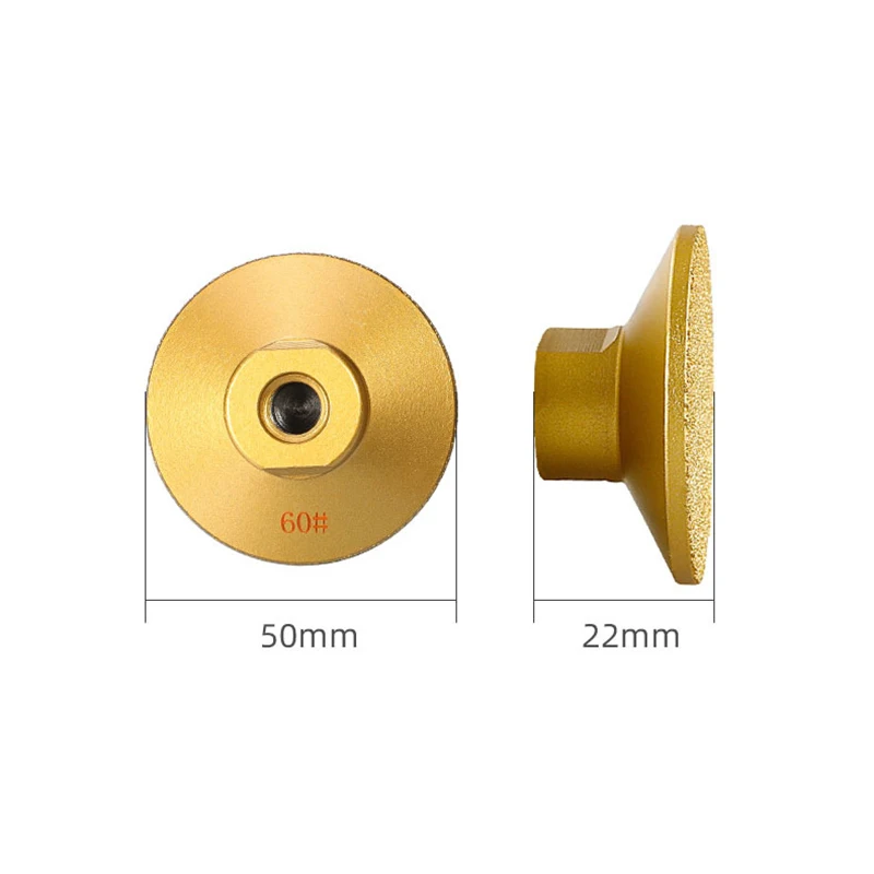 100 type angle grinder round diamond grinding head thickened by 50mm brazed electric drill diamond grinding head