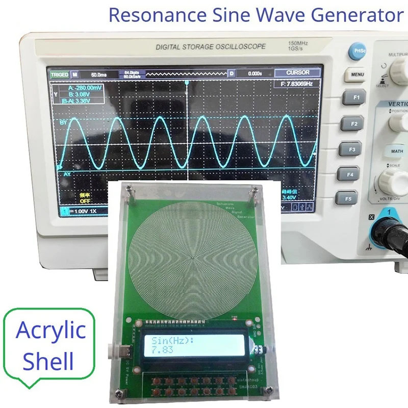 7.83HZ Schumann Resonance Pulse Sine Wave Generator 0.01H-100KH Audio Frequency Adjustable