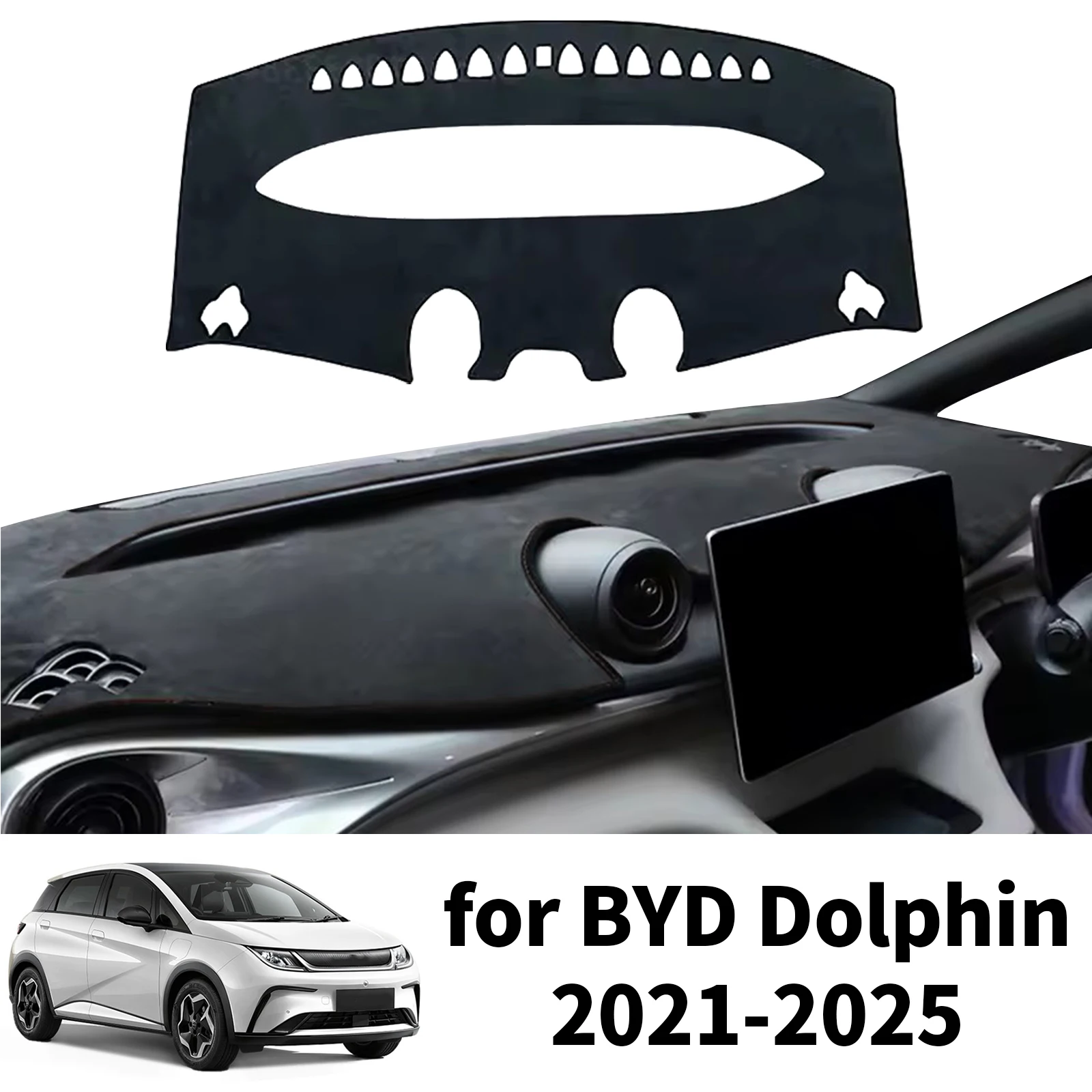 

Dashboard Pad Cover for 2021 2022 2023 2024 2025 BYD Dolphin Non-Slip Accessoriesr Dash Mat Dashmat Sunshade Protective Carpet
