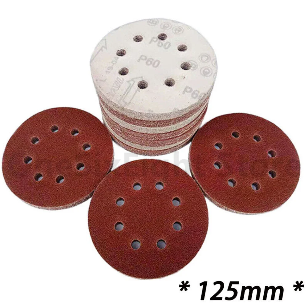 125mm - 5 "discos de lixamento de 5 polegadas para a lixadeira orbital 40-2000 grão