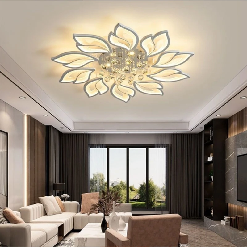 cristal lampada do teto led lustre moderno decoracao interior inteligente sala e quarto original e elegante 01