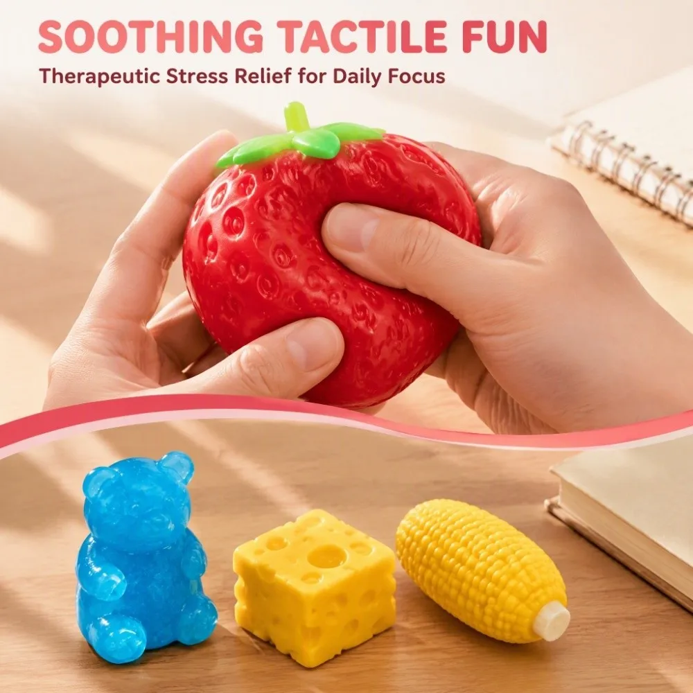 Creative Watermelon Squeezed Toy Squishy Super Soft Non Rebound Fidget Toy Comfortable Realistic Fruits Pinch Children's Gifts
