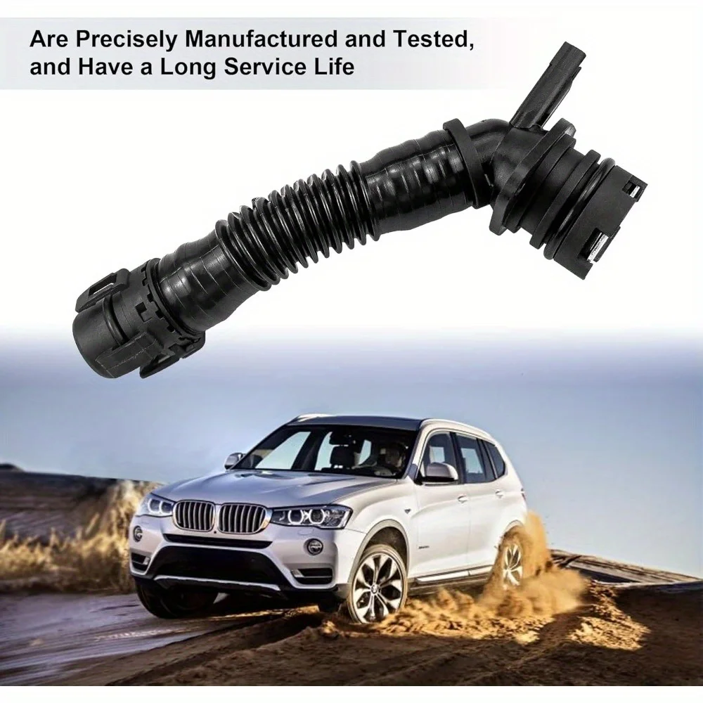 

11127584128, Crankcase Vent Hose from Valve Cover for BMW X1 X3 X4 X5 X6 135i 535i 640i 1112 7584 128