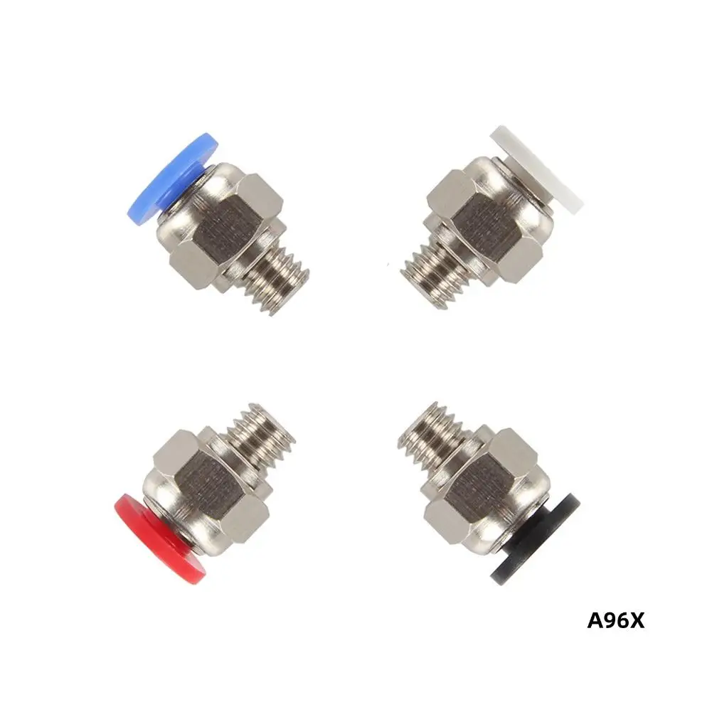

For E3D V6 Hotend Compatible 4Pcs PC4-M6 Quick Connector Straight Through Pneumatic Connector 3D Printer Parts 1.75Mm Filament