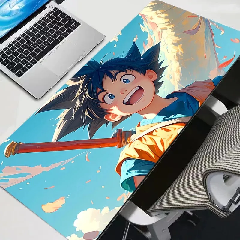 Großer Gaming-Tastaturteppich, Computer, Laptop, Japan, Anime-Mauspad, XXL, Schwarz, DBZ, Dragon Ball Z, Schreibtischunterlage, PC-Gamer-Teppich, Mauspad