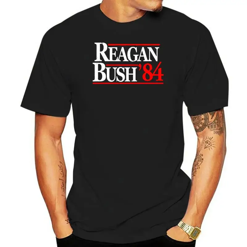 Men T Shirt Vintage Reagan Bush 1984 Women tshirt