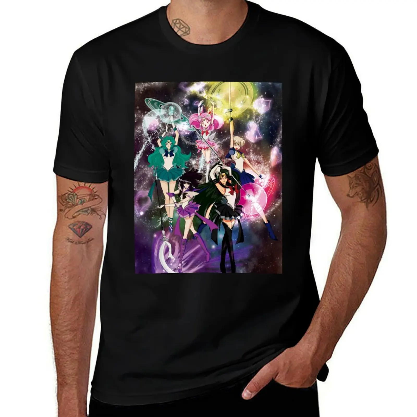 Sailor Scouts External system solar T-Shirt sublime Short sleeve tee quick-drying mens graphic t-shirts hip hop