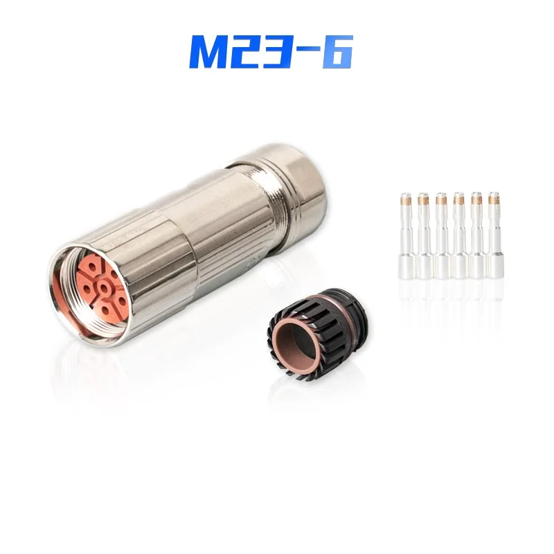 

M23 6 Hole Pin M23-6 Servo Motor Plug Connector 6FX2003 0LU30 6FX2003-0LU30