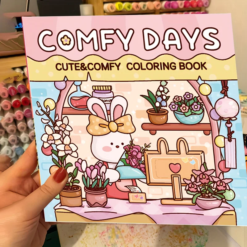 Latest Coloring Book,The Rabbit Coloring Book, with 40 Pages - An Ideal Way To Relax. Office, Cultural and Educational Supplies